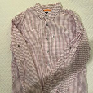 Men’s Orvis fishing shirt -button down, size Large